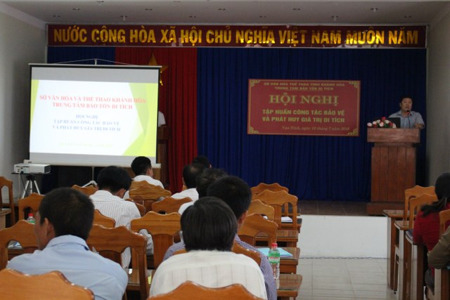 TẬP HUẤN CÔNG TÁC BẢO VỆ VÀ PHÁT HUY GIÁ TRỊ DI TÍCH