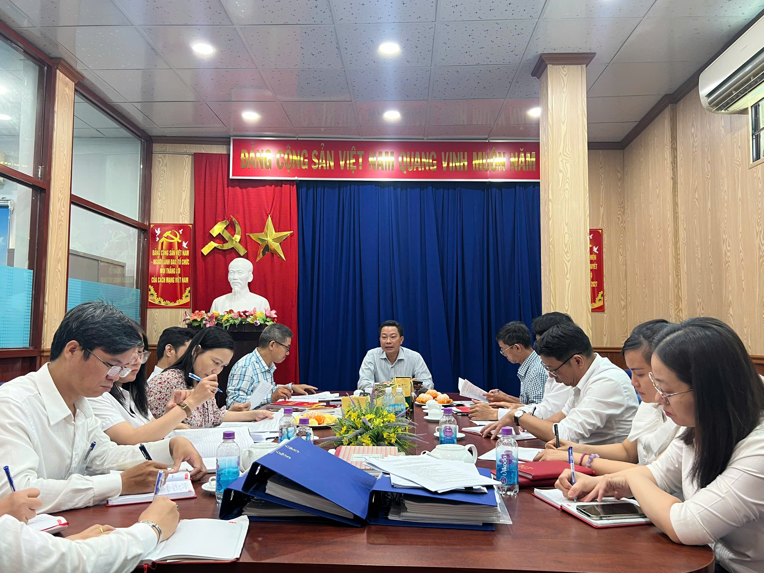 ĐẢNG ỦY SỞ VĂN HÓA, THỂ THAO VÀ DU LỊCH THỰC HIỆN CÔNG TÁC KIỂM TRA, GIÁM SÁT TẠI CHI BỘ TRUNG TÂM BẢO TỒN DI TÍCH NĂM 2025